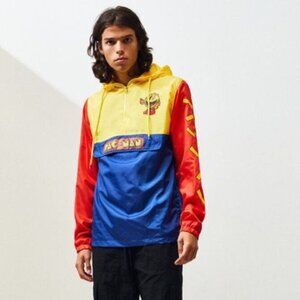 Pac-Man Men's Pullover Windbreaker Jacket Medium